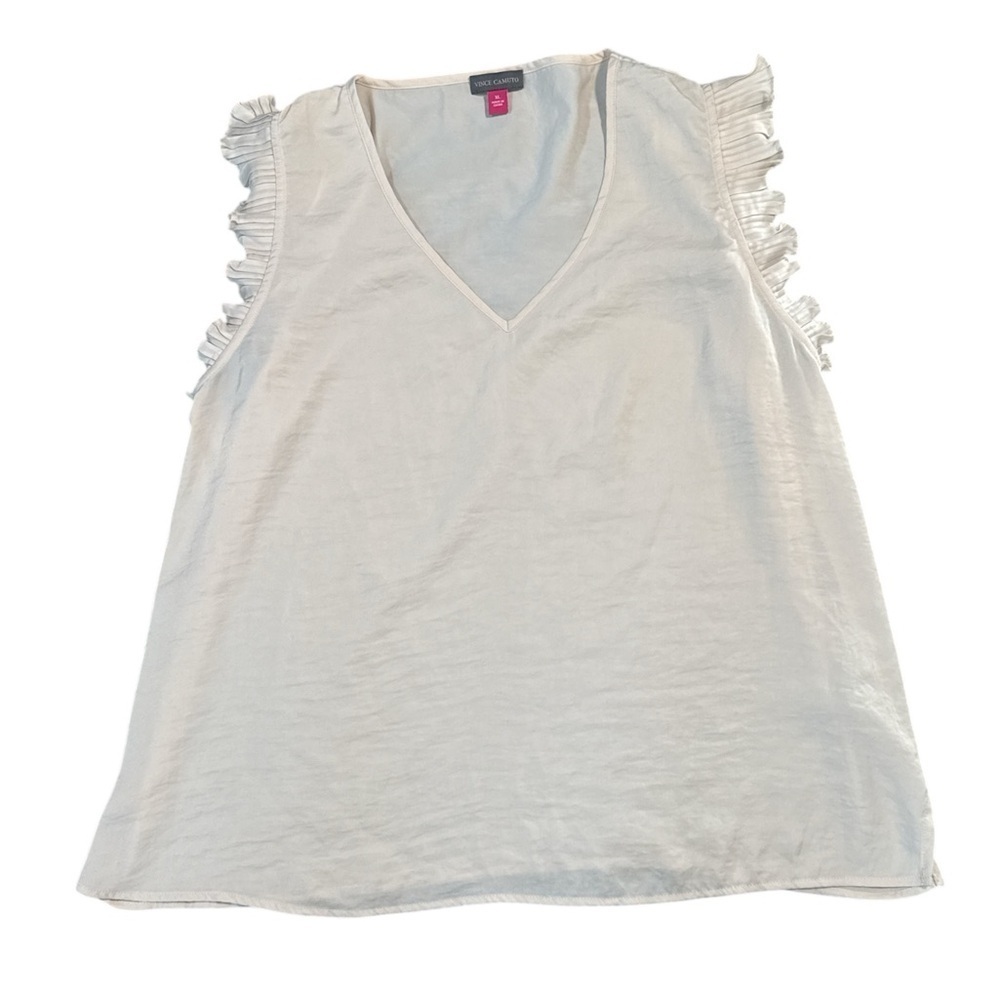 Vince Camuto sleeveless top blouse ivory size XL NWOT‎
